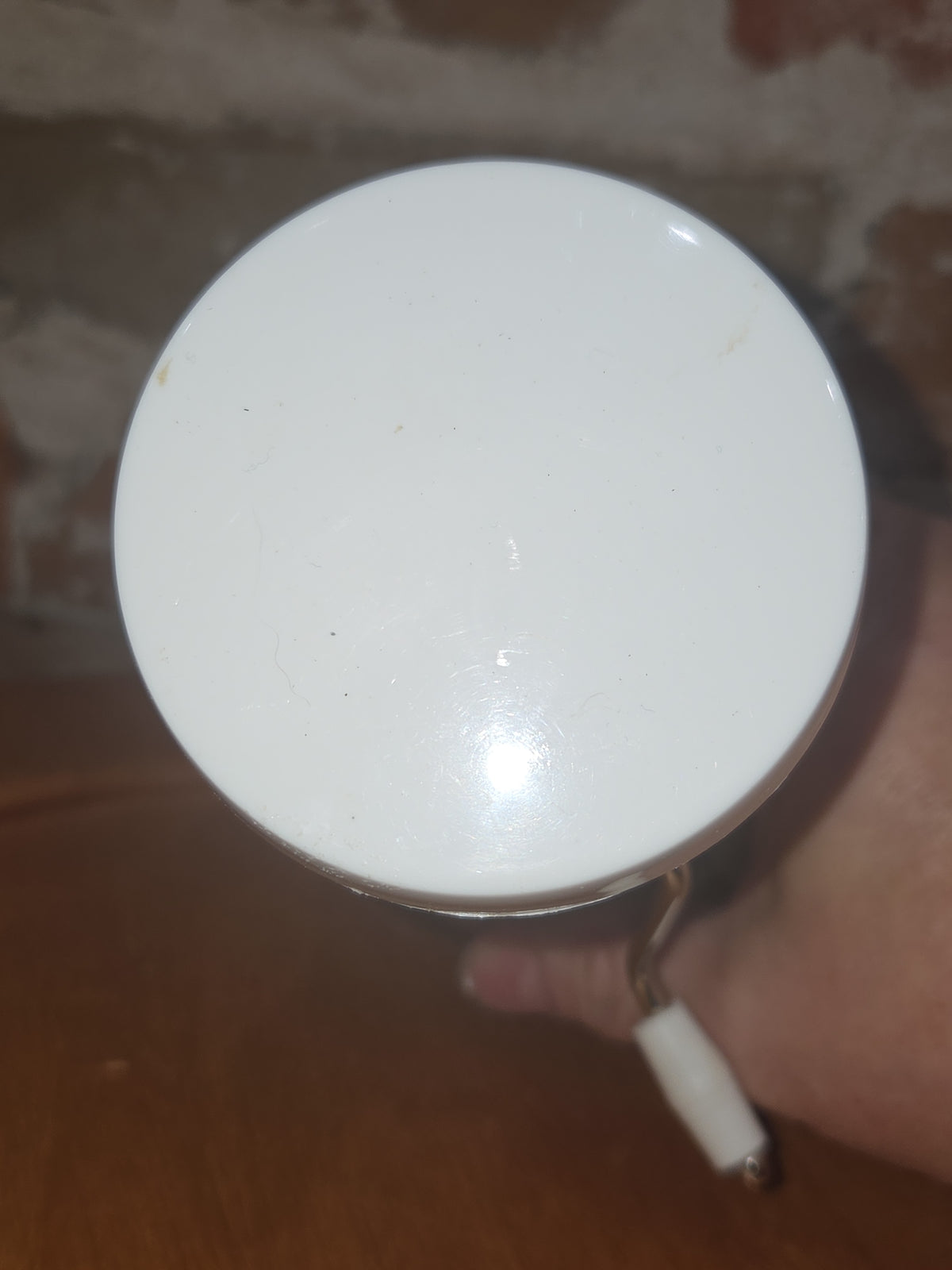 Gemco Grinder Spice Nut Food Chopper White Plastic Top Glass Base plastic Lid