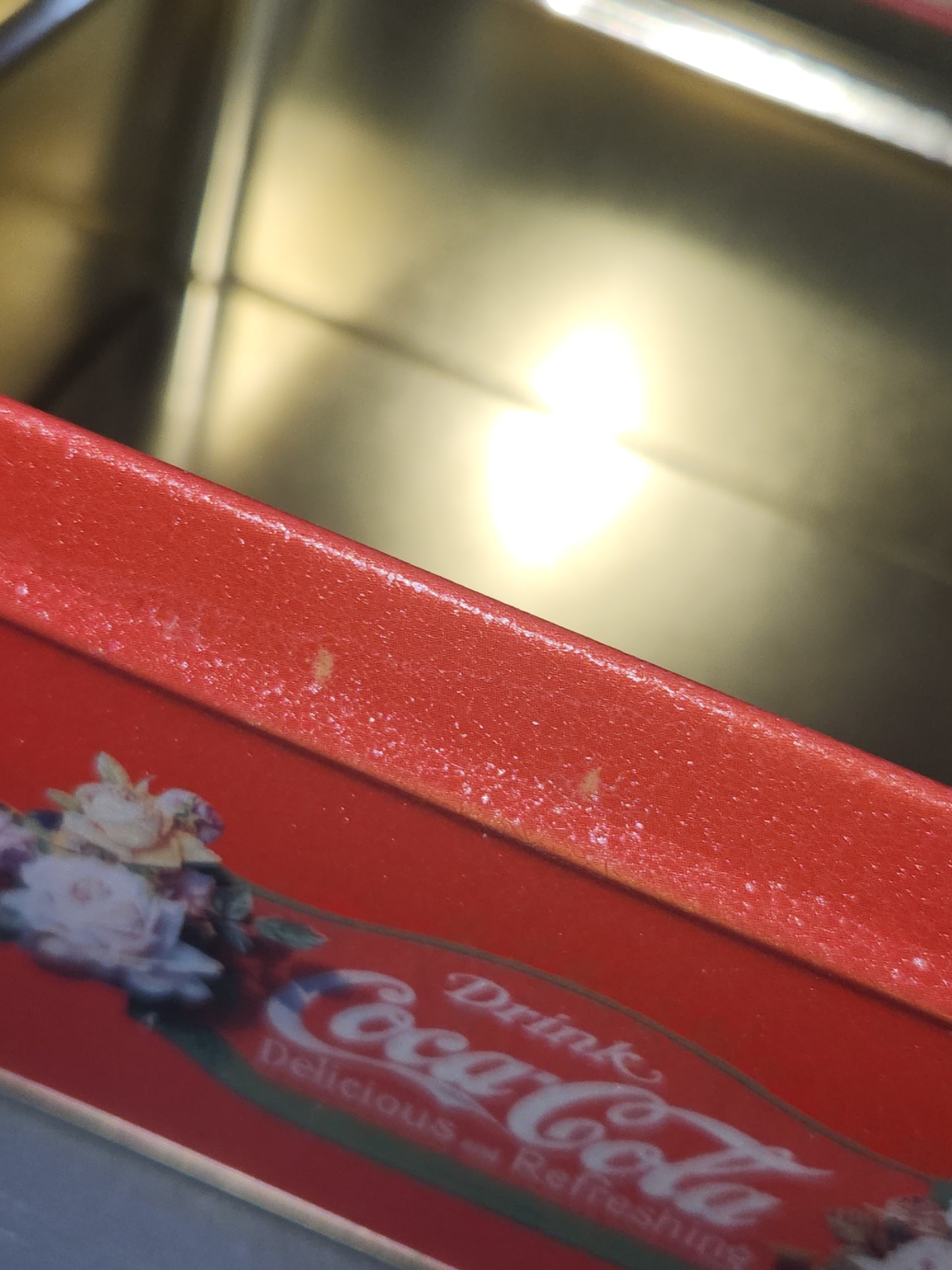 Vintage Tin Coca-Cola Red Pam Renfroe 1997 cct76