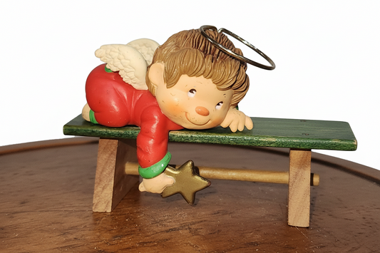 Vintage Hallmark Stocking Holder Angel 1984 sh87