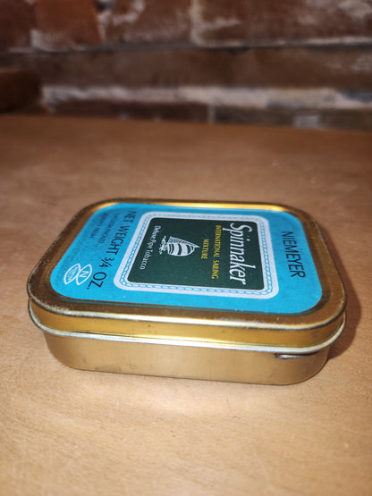 Vintage Niemyer Spinnaker International Sailing Mixture Tobacco Tin 3/4 oz International Deluxe Pipe Tobaccos World Tabac LTD tin03