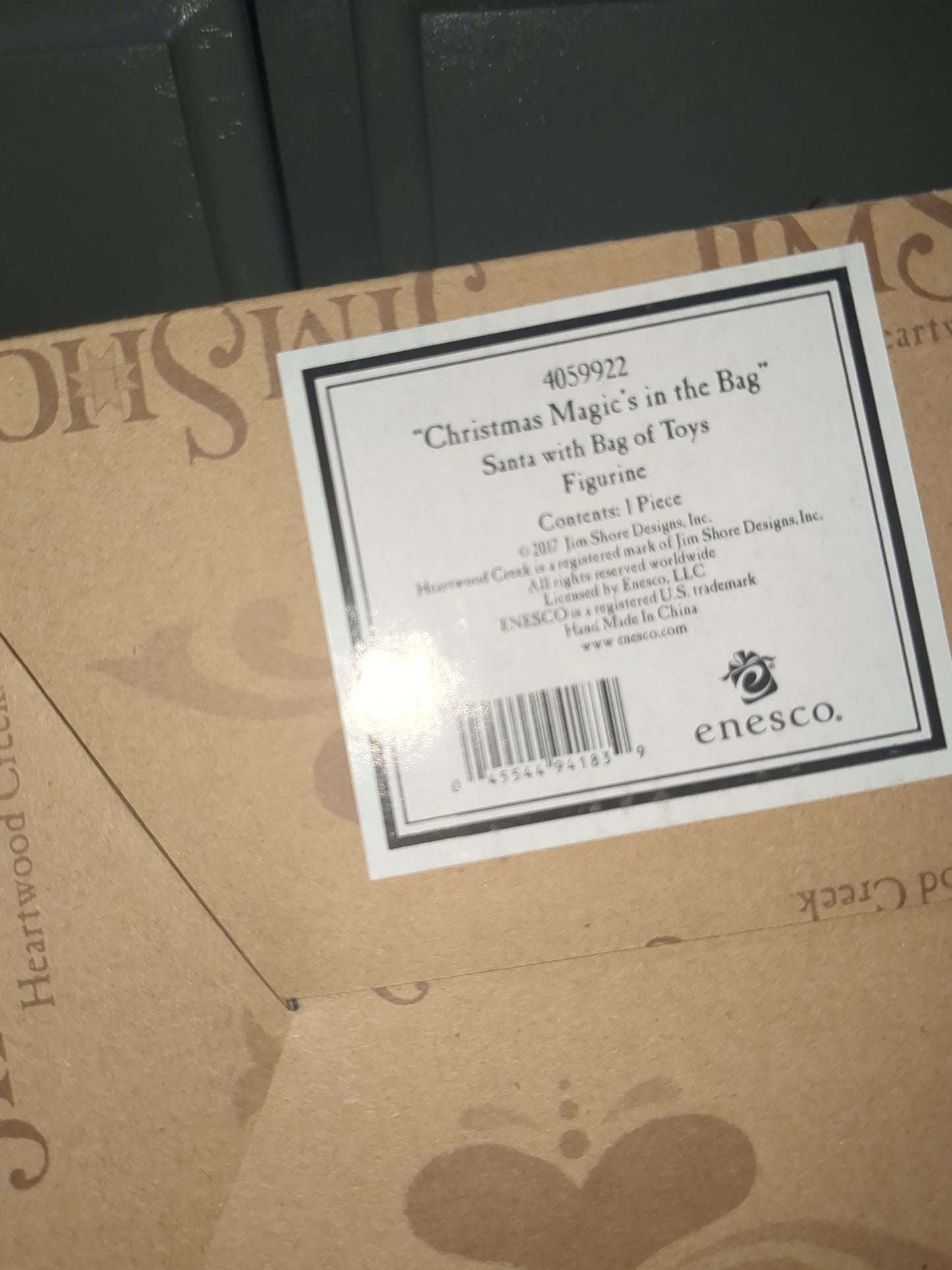Jim Shore CHRISTMAS MAGIC'S IN THE BAG 2017 Santa Claus 4059922