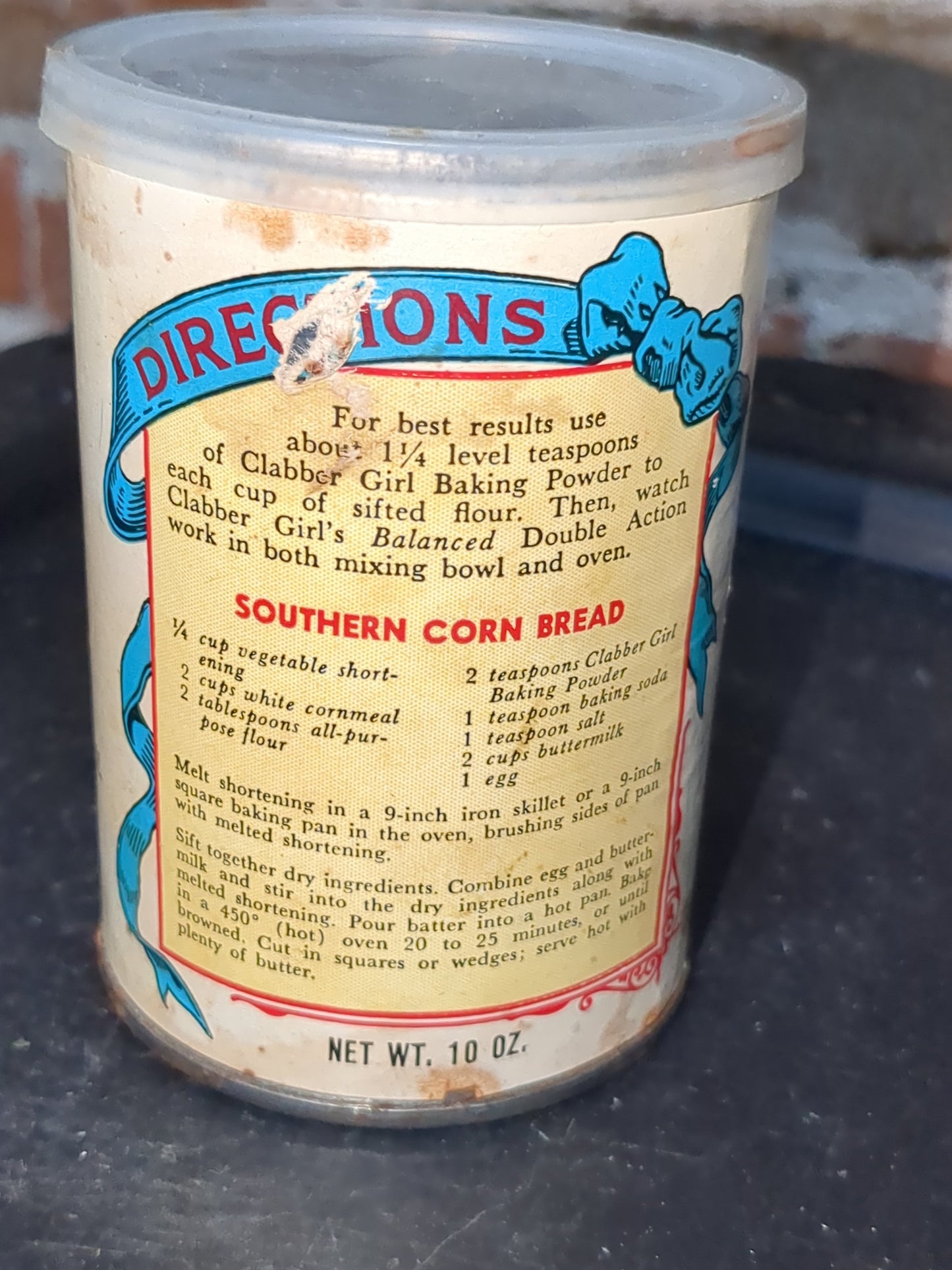 Vintage Glabber Girl baking powder tin996