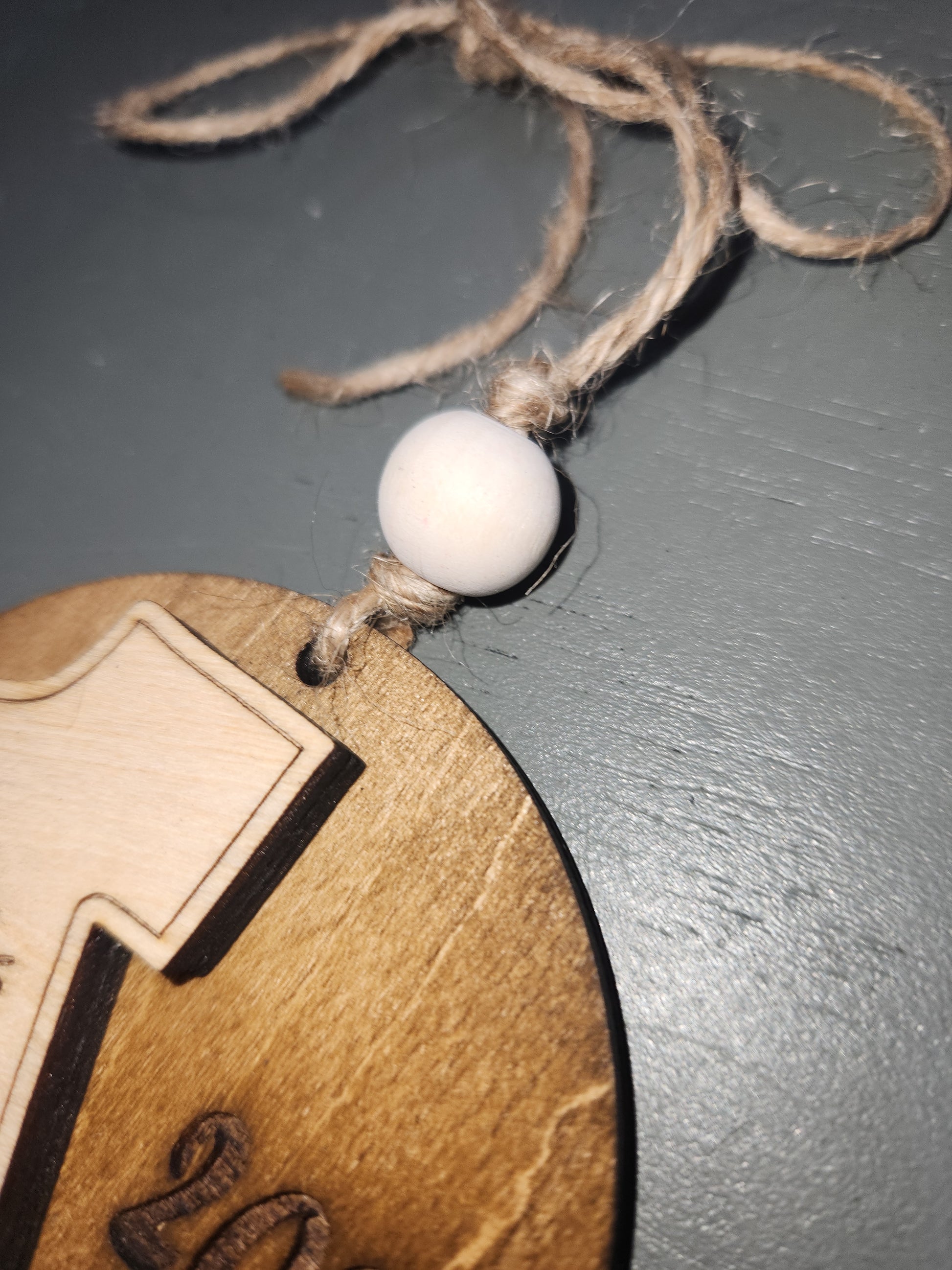 Custom Order Ornament Wooden Baby's First Christmas