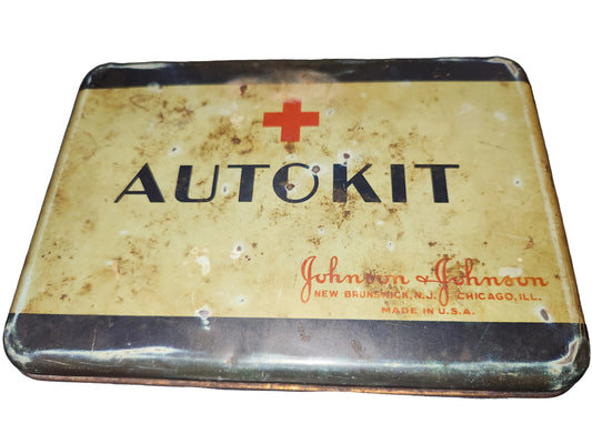 Vintage Antique Johnson & Johnson Tin Empty tin66