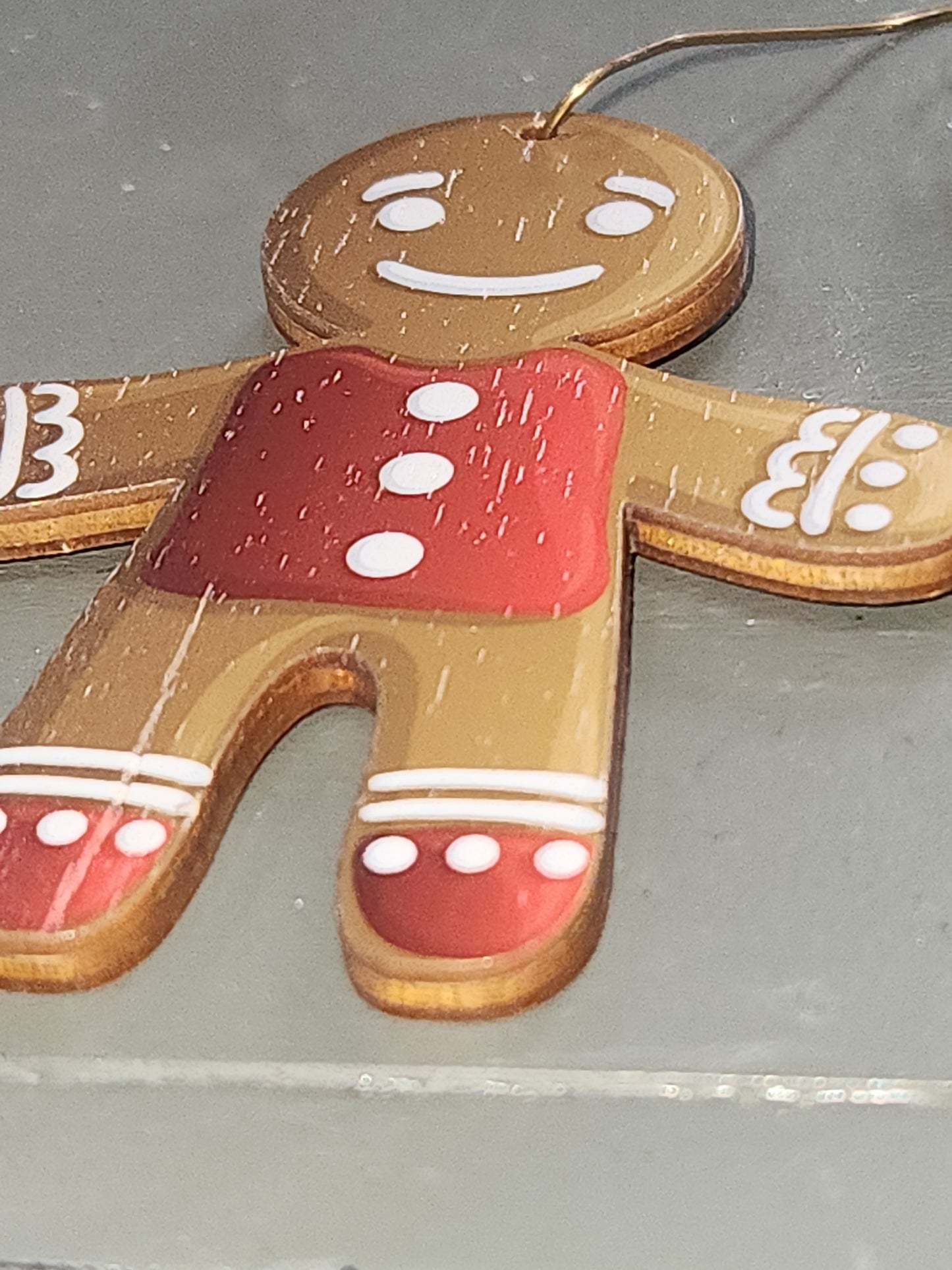 Gingerbread Ornament Recycled