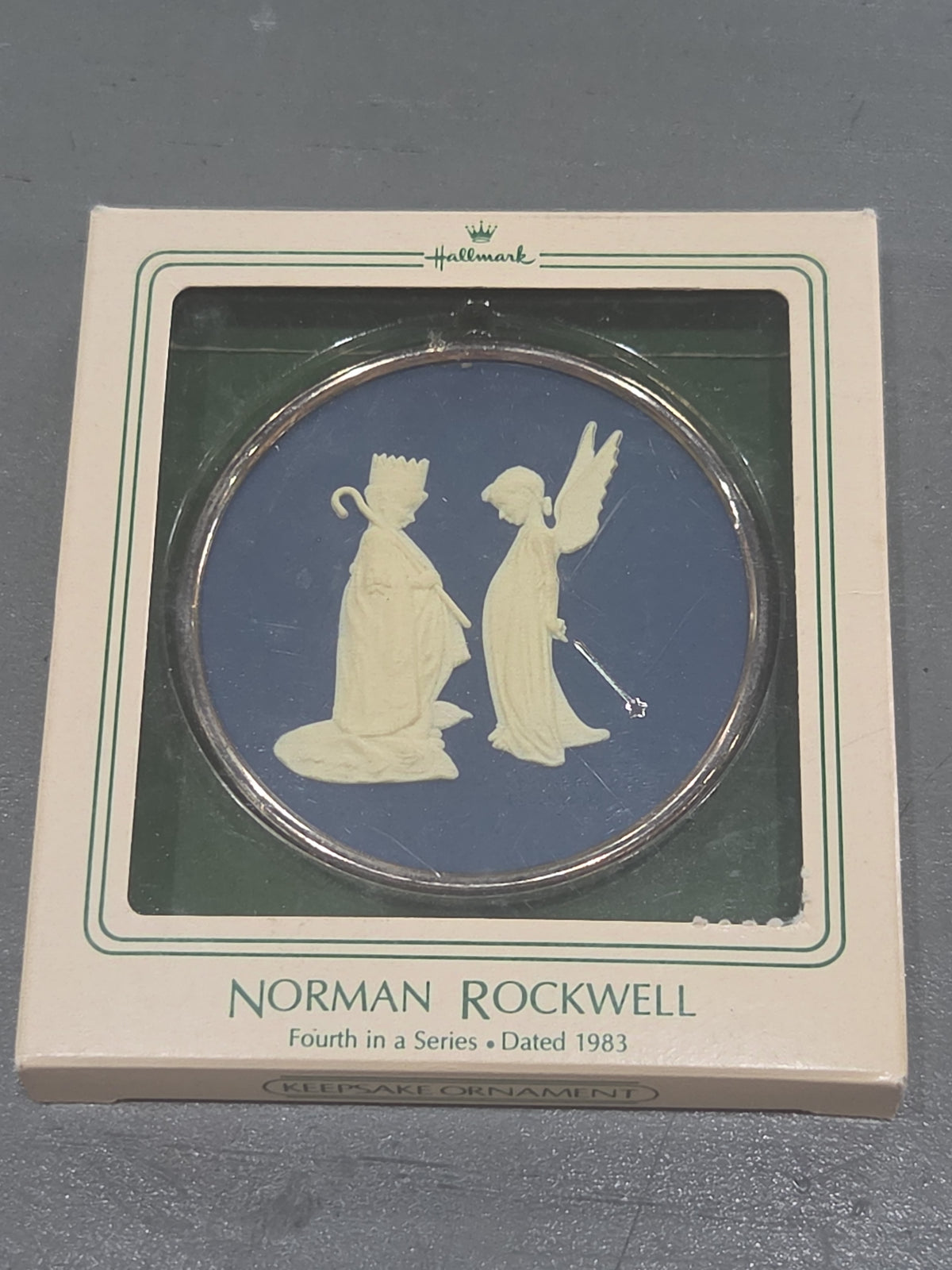 Vintage Hallmark Keepsake Norman Rockwell Cameo Ornament 4th in Series 1983
