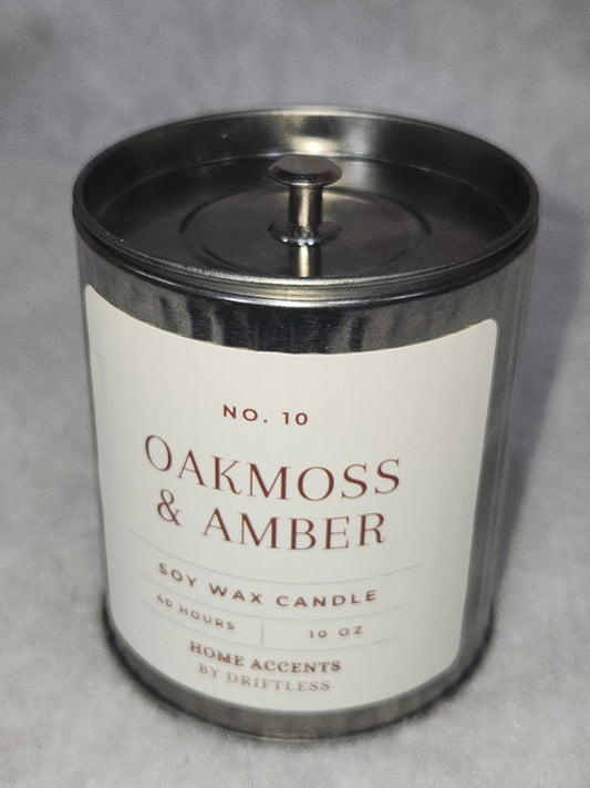 Home Accents Soy Wax Candle 10 oz Oakmoss & Amber oac