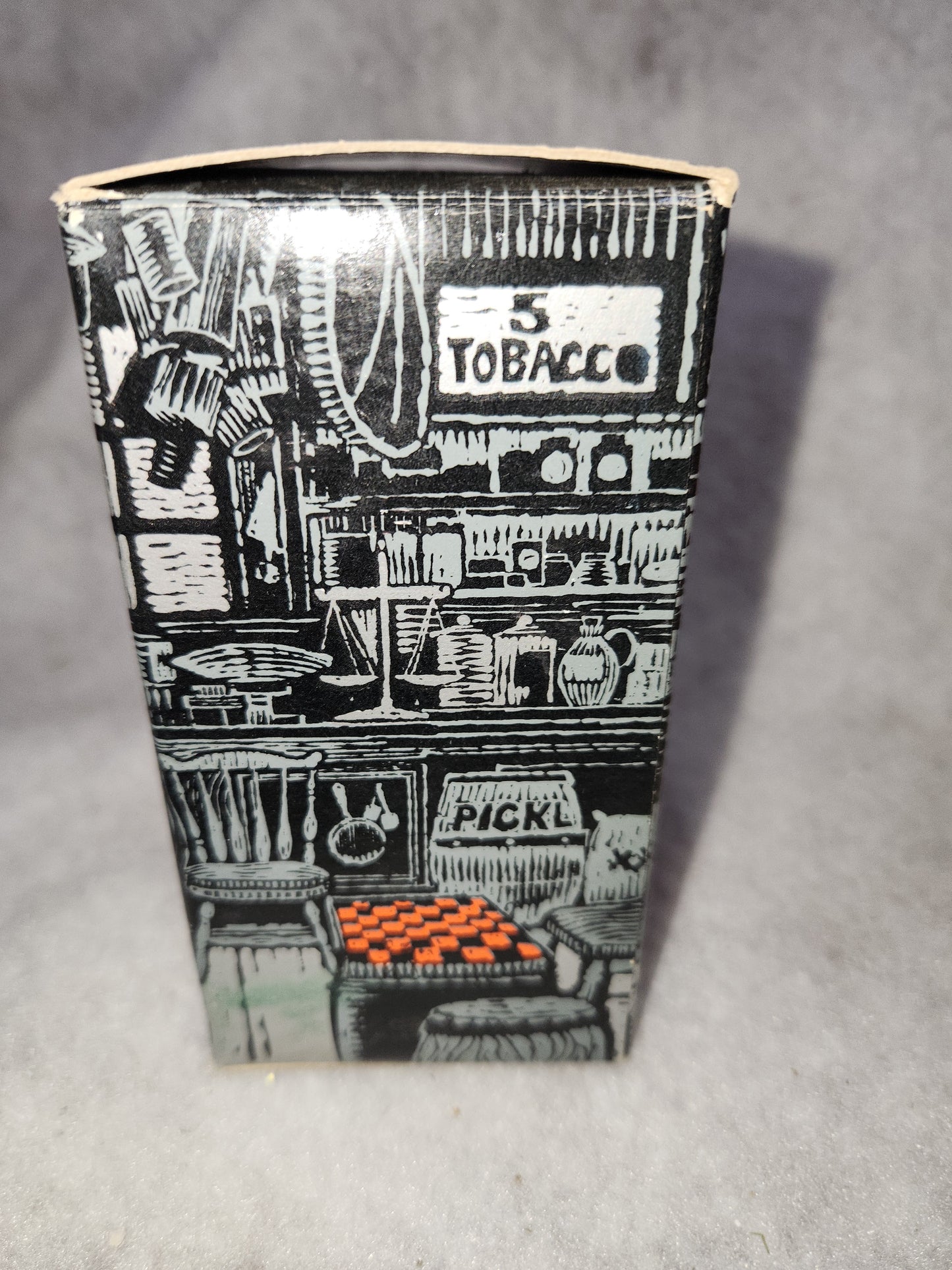 Vintage Avon Pot-Belly Stove Bravo After Shave EMPTY Original Box av655