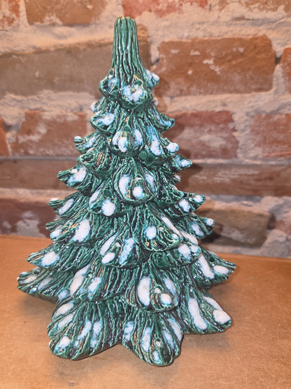 Vintage Nowell Mold Ceramic Christmas Tree 8”  1977 or 1987 vt2