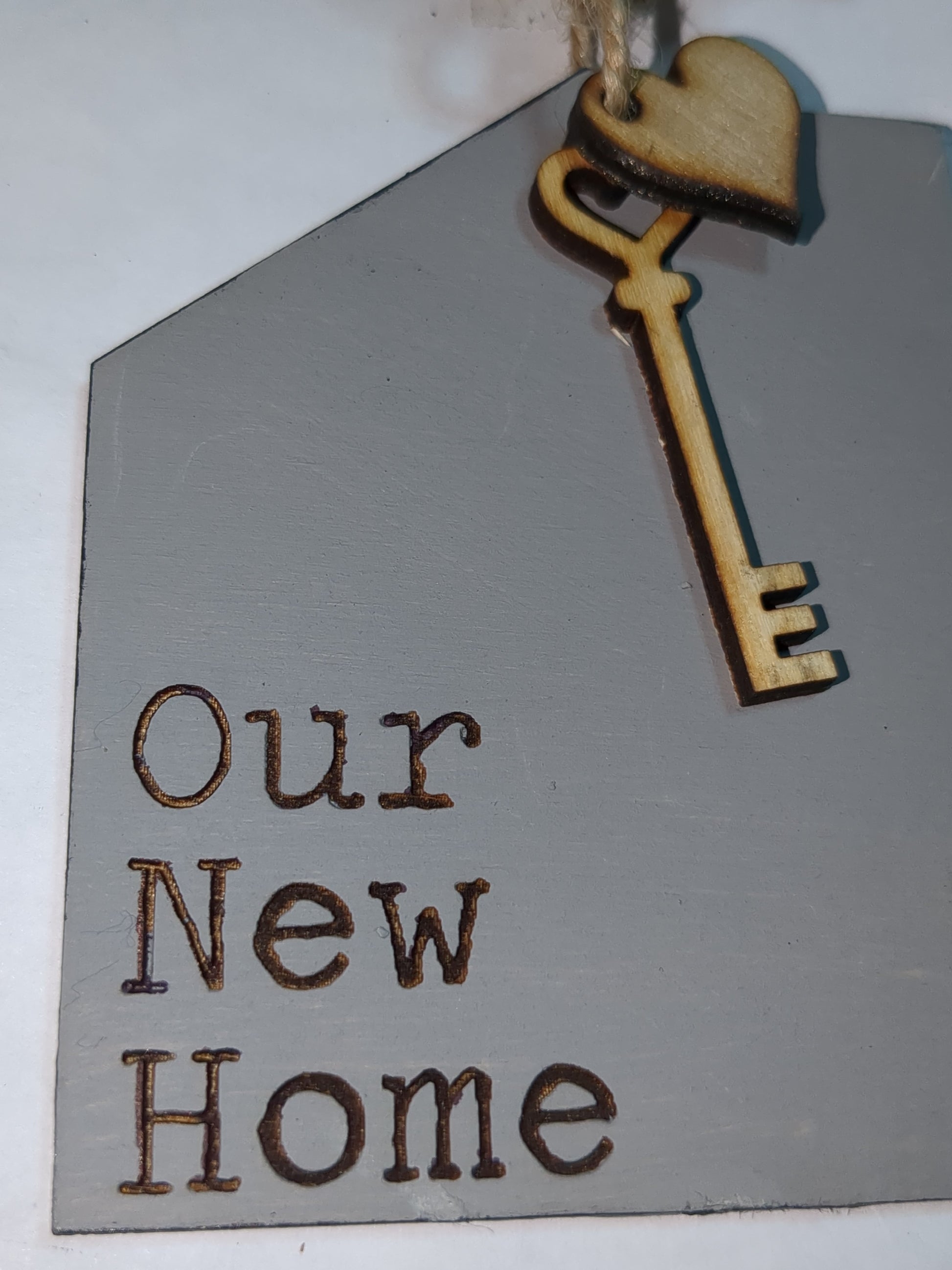Ornament or car charm Our New Home ho1