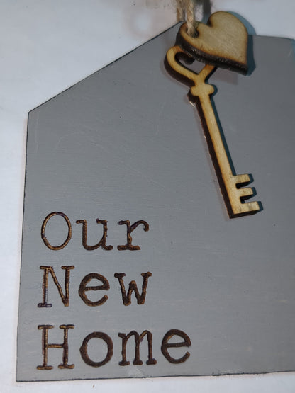 Ornament or car charm Our New Home ho1