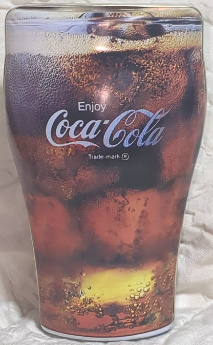 1998 Coca-Cola Coke Glass Shaped Tin cct2