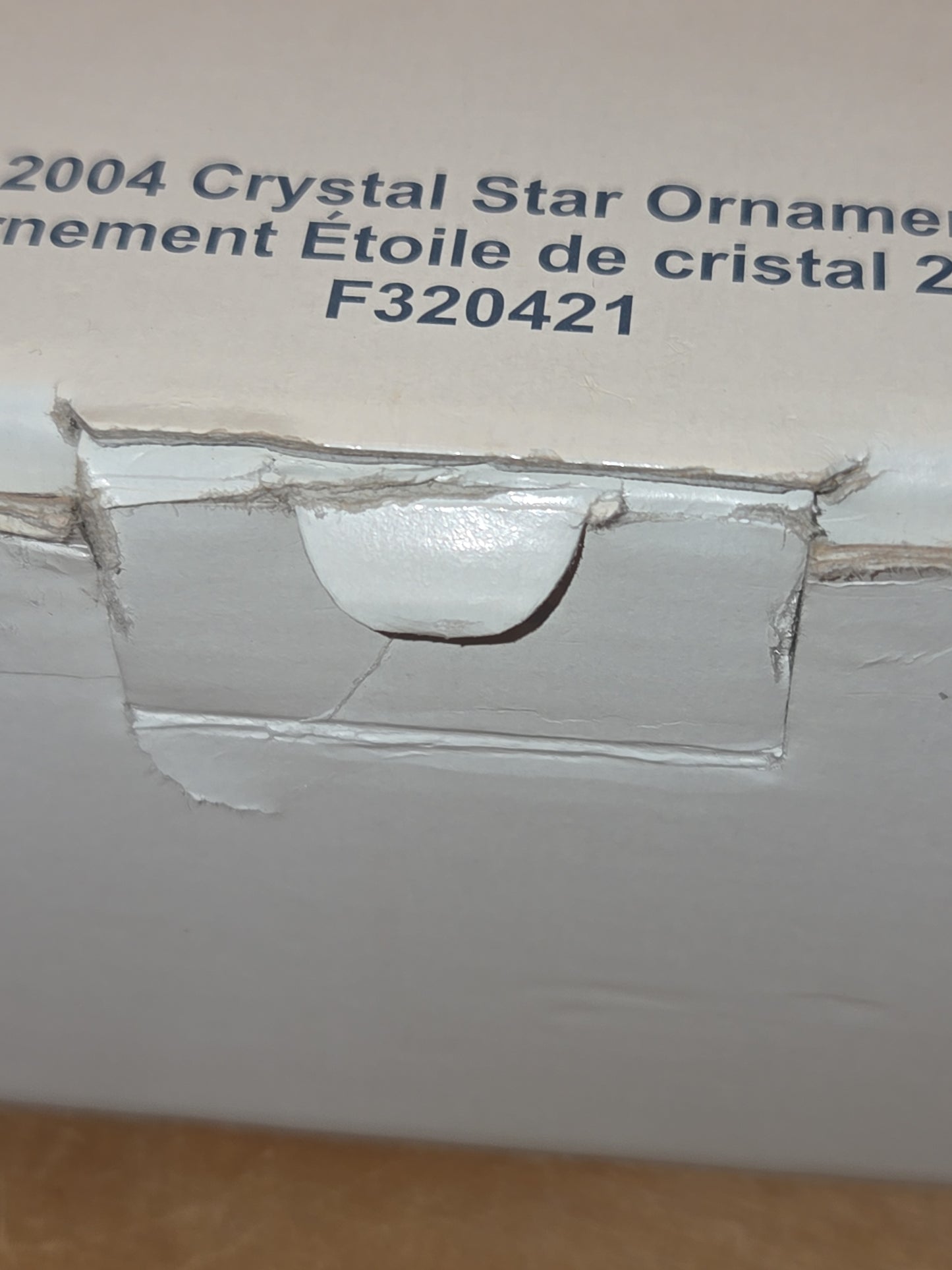 Vintage Waterford Marquis Crystal Annual Ornament 2004 Snowflake Star with Box