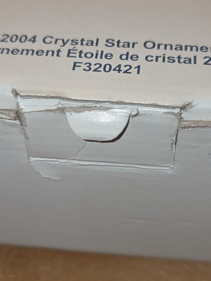 Vintage Waterford Marquis Crystal Annual Ornament 2004 Snowflake Star with Box