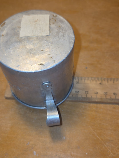 Vintage Aluminum Cup Compliments of Java Coffee Mills, E.J. Petru Prop Chicago ac78