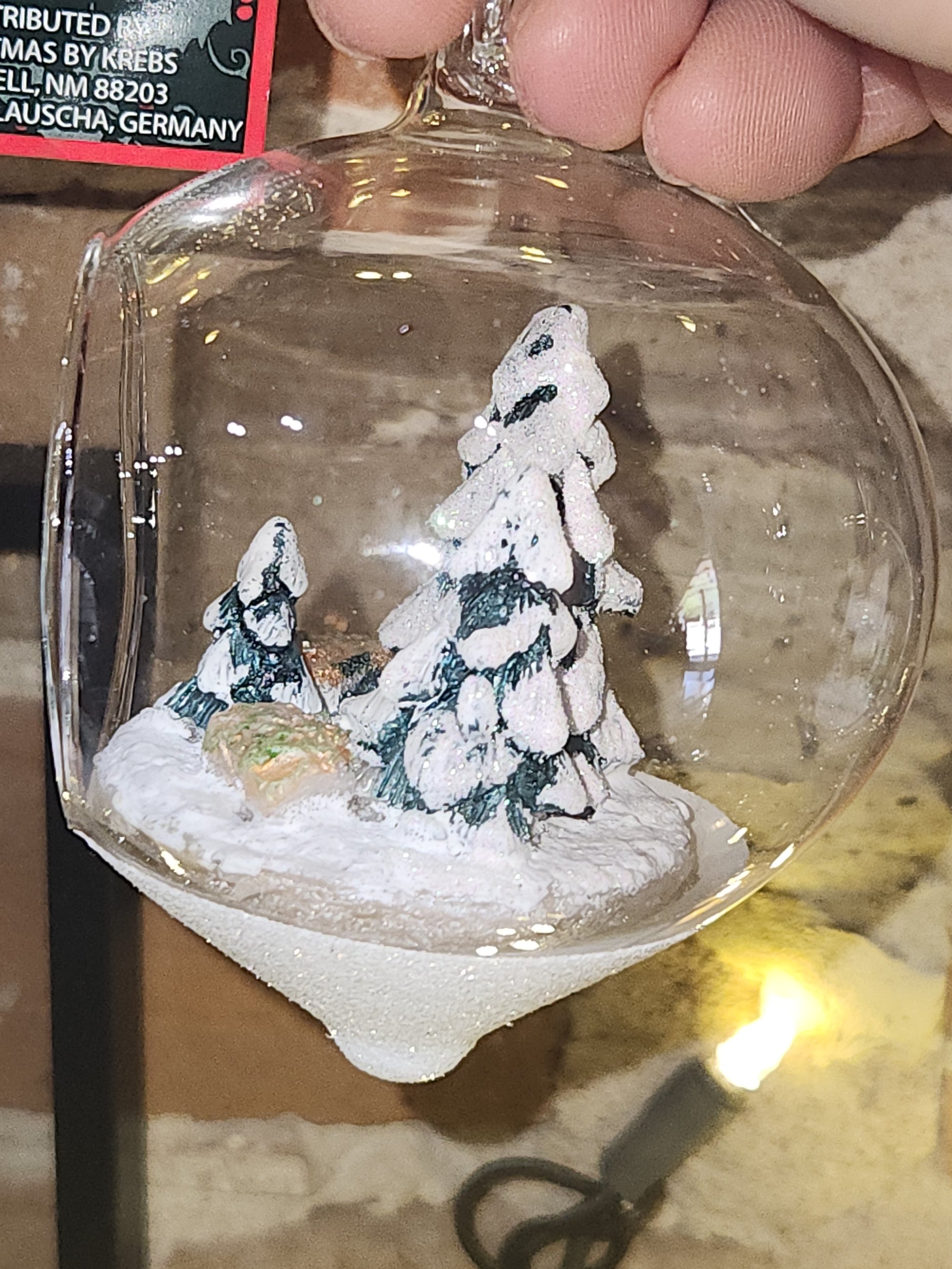 Glass Forest Terrarium Ornament