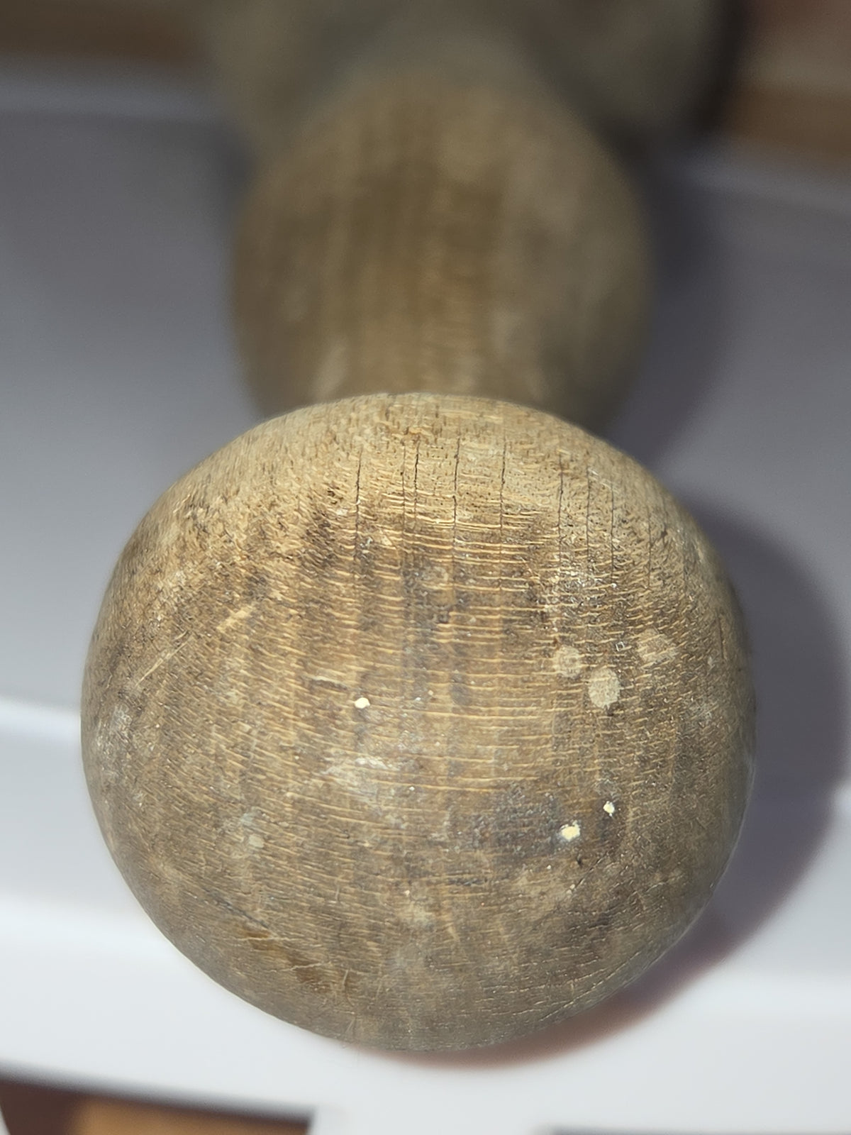 Antique Vintage Primitive Wooden Masher Pestle Pounder 11 1/4" kit09