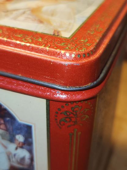 Vintage Tin Coca-Cola Gold Red Cream Enjoy Thirst The Drink of All the Year Coke 1993 cct82