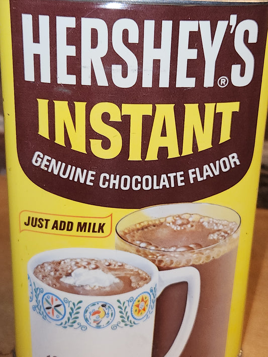 Vintage Hershey’s Instant Genuine Chocolate Flavor Drink Mix Tin NO CONTENTS ti11