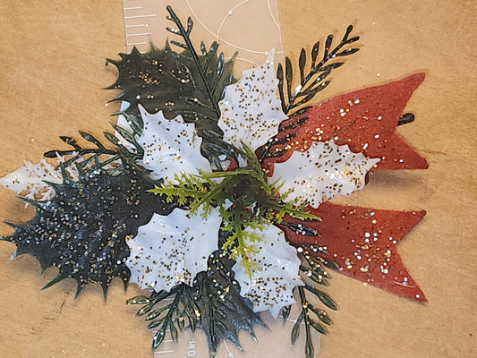 Vintage Christmas Corsage Pin for blouse vcp8