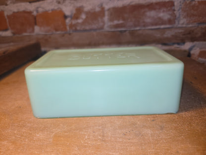 Vintage Uranium Jadeite Jeannette Butter Cover Only AS IS Chips vug66