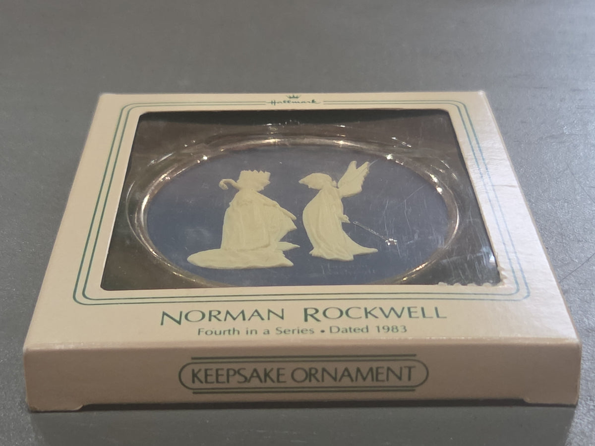 Vintage Hallmark Keepsake Norman Rockwell Cameo Ornament 4th in Series 1983