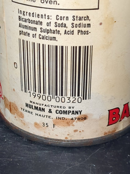 Vintage Glabber Girl baking powder tin996