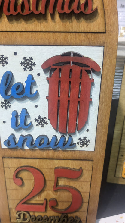 Christmas Insert Kit for Interchangeable Frame Can Fit Arch, Rectangle, or Square Frame FRAMES SOLD SEPARATELY