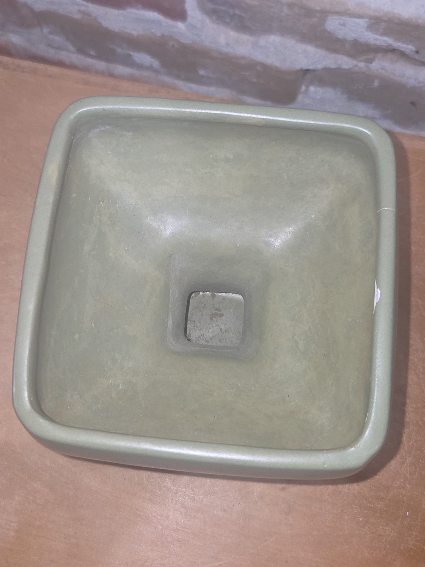Vintage Planter McCoy Floraline USA 460 Pedestal Olive Green AS IS Read Description pl90