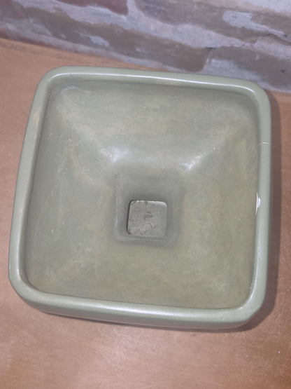 Vintage Planter McCoy Floraline USA 460 Pedestal Olive Green AS IS Read Description pl90