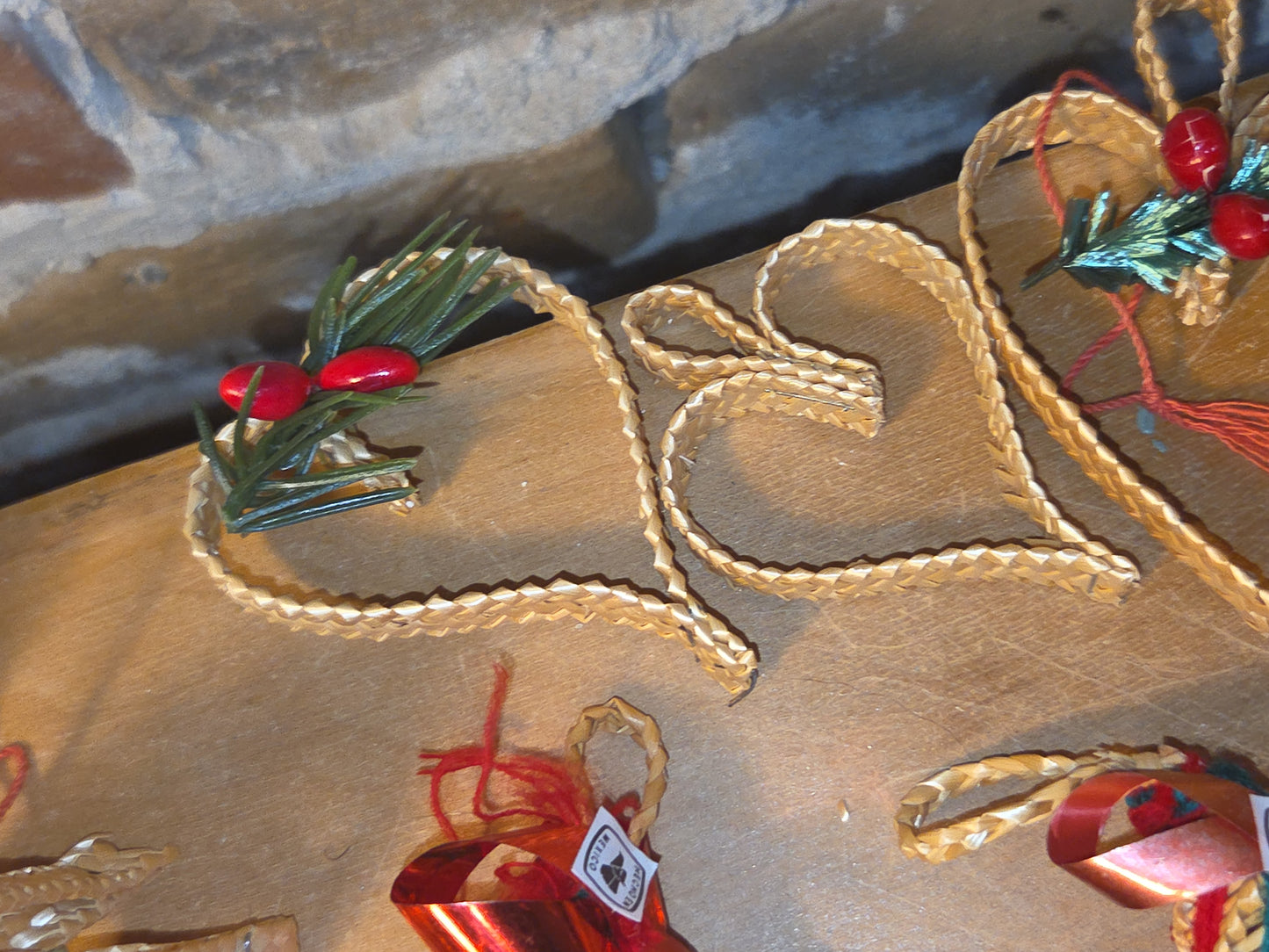 Vintage Wheat Ornaments Lot of 28 Hecho en Mexico vw8