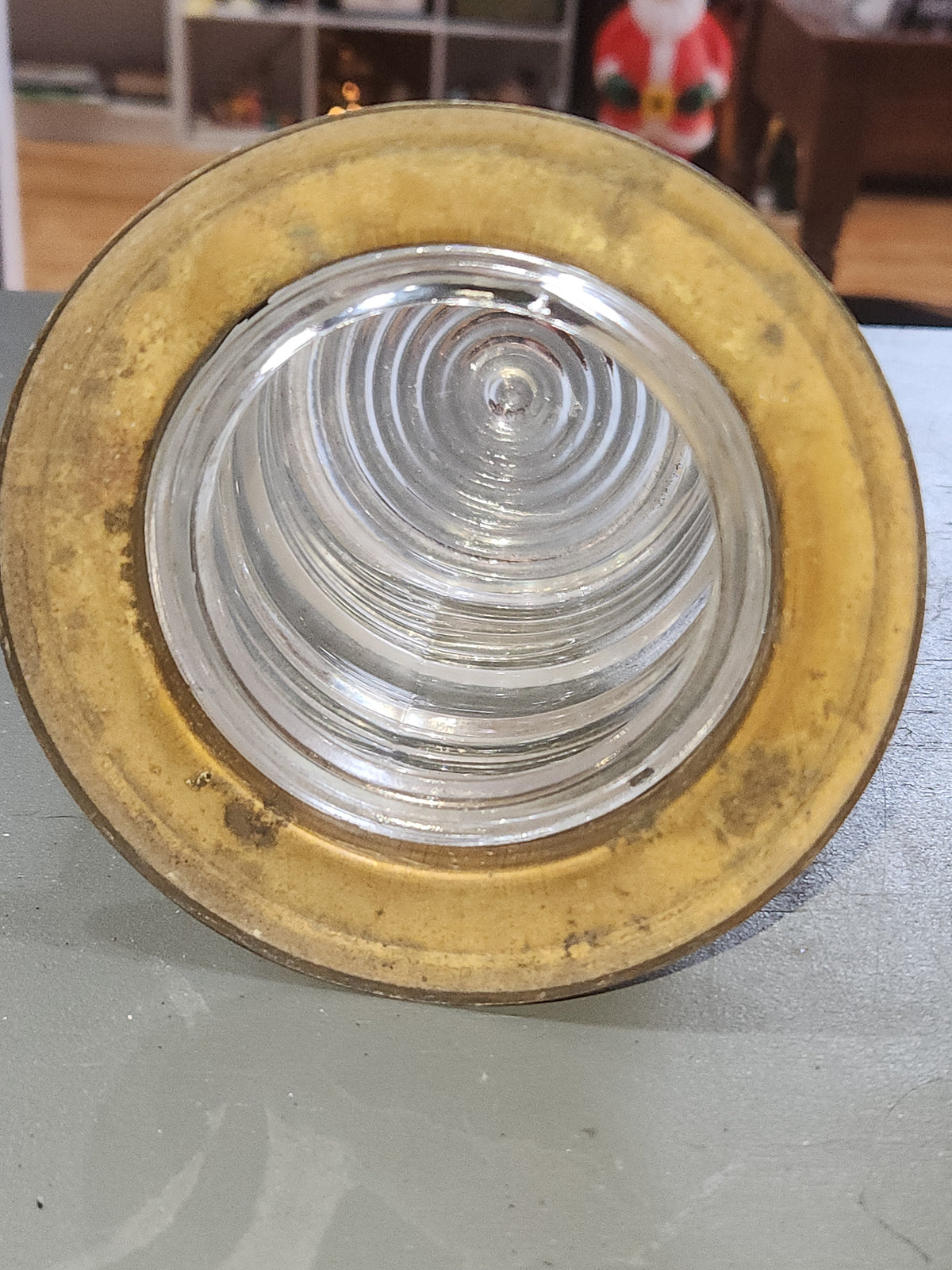 Vintage Glass Light Cover for Crafting or Add a Candle cr5