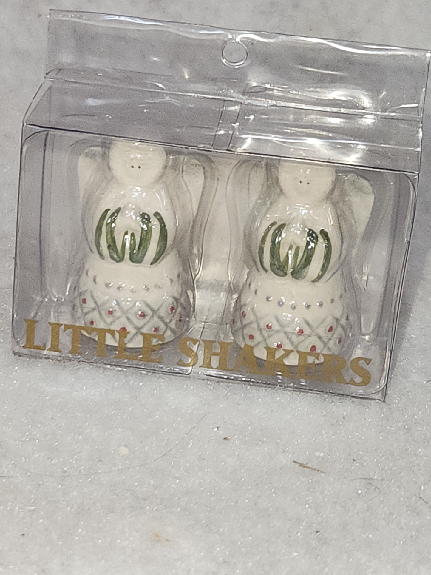 Mini Angel Salt Pepper Shaker Set Amscan Ceramic Christmas Table Setting sps7