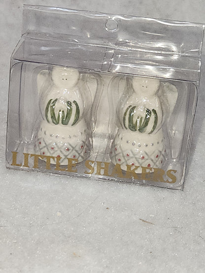 Mini Angel Salt Pepper Shaker Set Amscan Ceramic Christmas Table Setting sps7