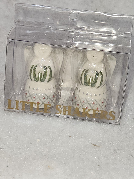 Mini Angel Salt Pepper Shaker Set Amscan Ceramic Christmas Table Setting sps7