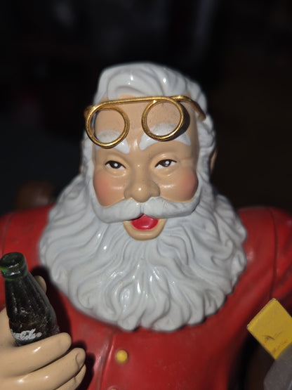 Vintage Coca-Cola Ertl Santa Claus Mechanical Christmas Coin Bank 2nd in Series Coke 1995 scb2
