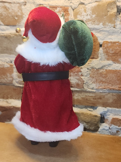 Ashland Christmas Collectible Ashland Santa Claus Figurine with Santa's List of Good Kids with His Gift Bag sf2