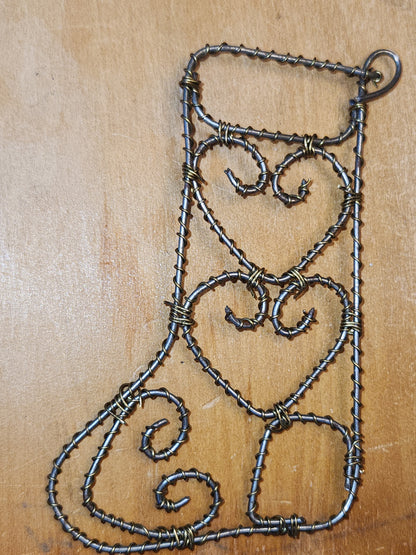 Handmade Wire Twist Ornaments Set of 16
