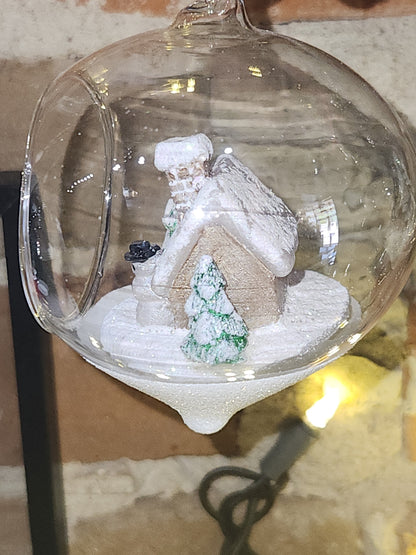 Ornament Winter House Terrarium