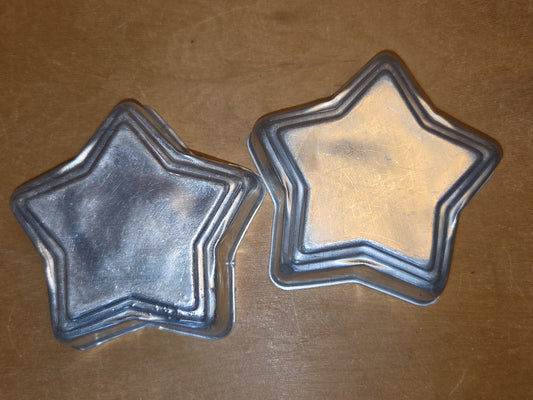 Vintage Star Aluminum Tins Molds Cake Tart Set of al51