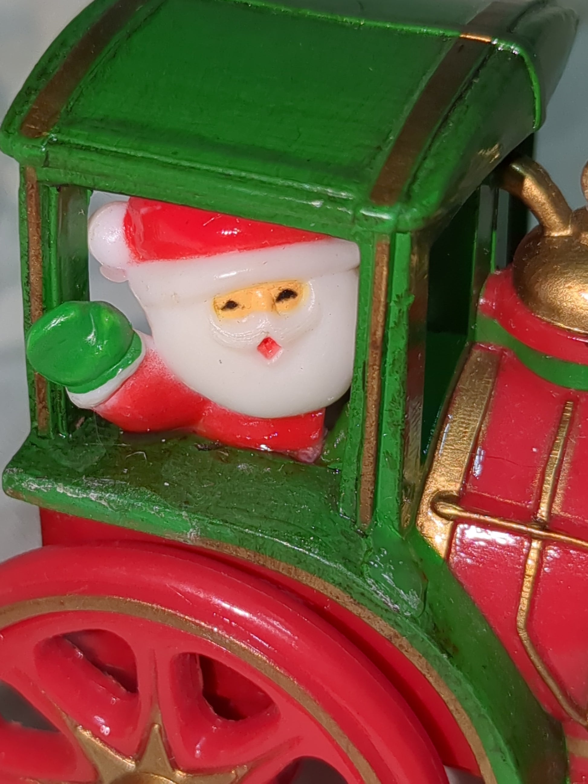 vintage Hallmark 1980 train Santa's Express Here Comes Santa #2 Santa's Travel Ornament NO BOX