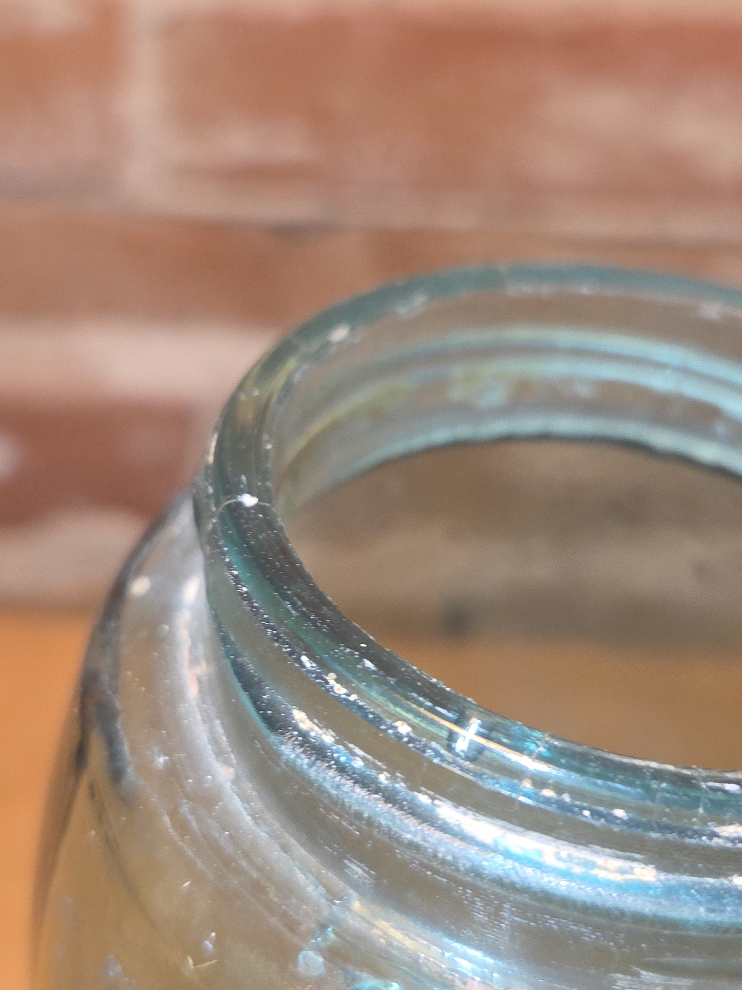 Vintage Mason's Jar Patent Nov 30th 1858 Aqua Glass Zinc Lid jar99