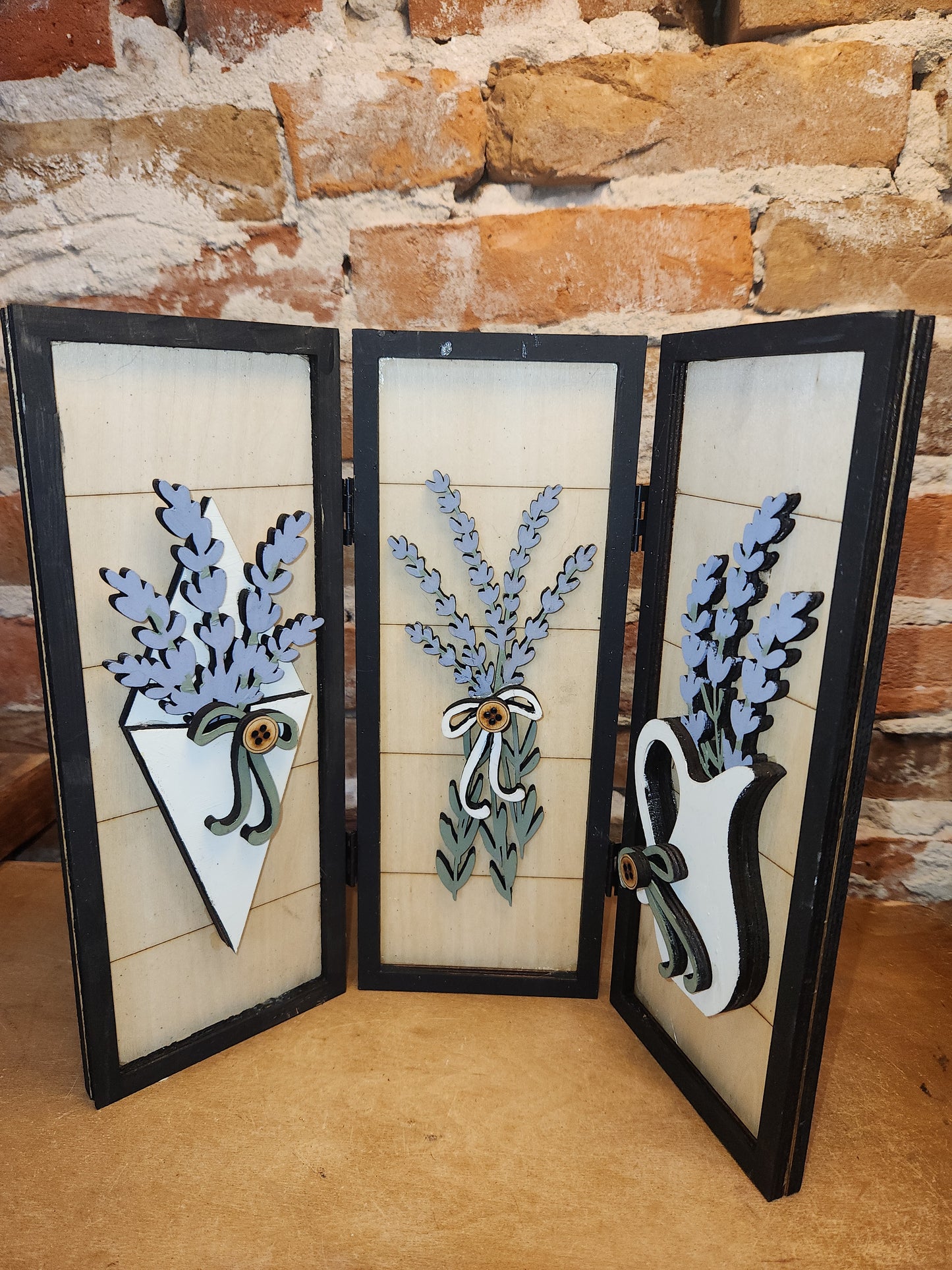 Trio Frame Decor Lavender Spring 10 1/2" tt91