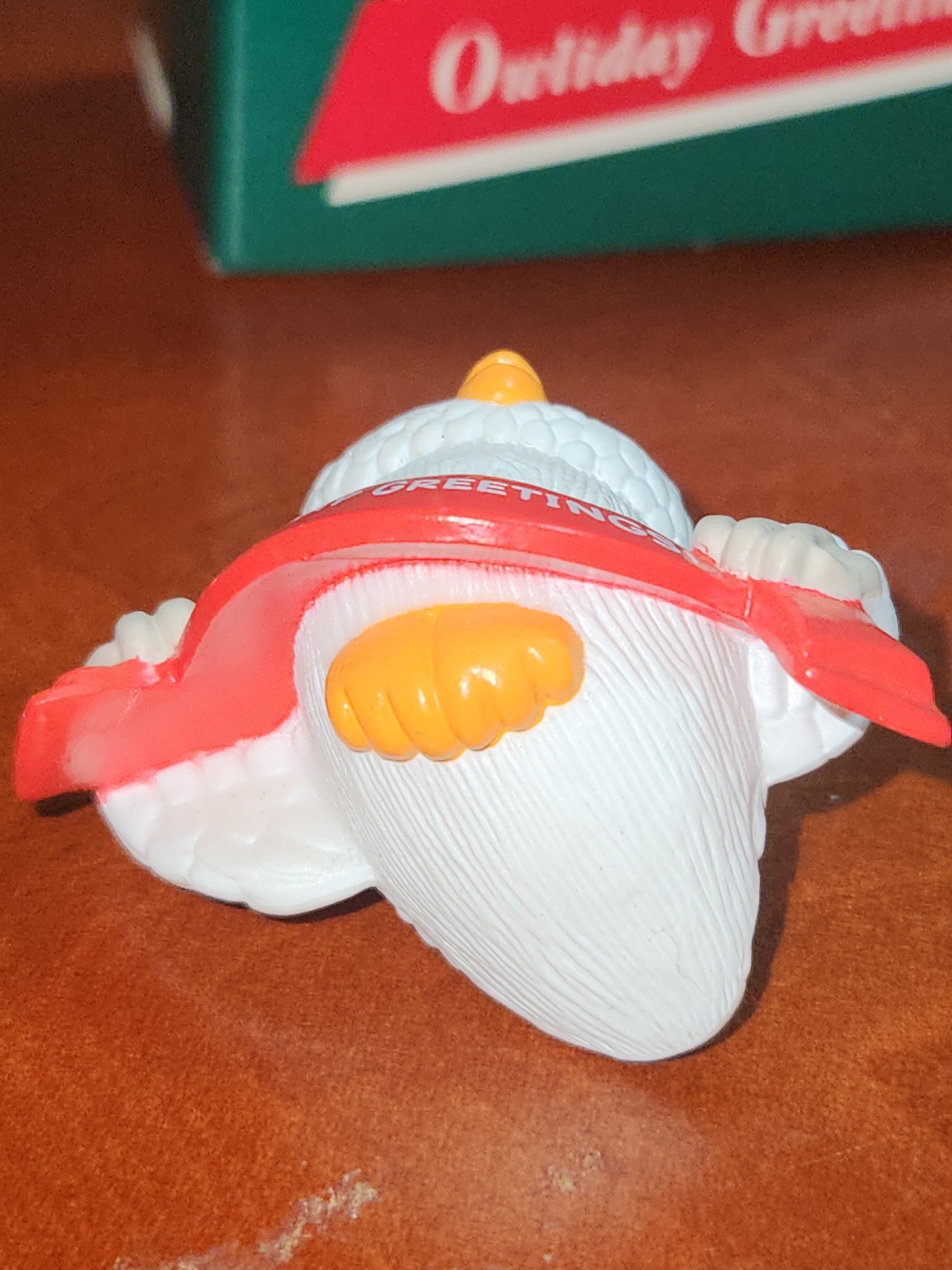 Vintage Hallmark Keepsake Ornament Miniature Owliday Greetings 1989