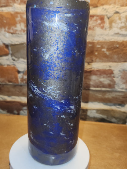 20 ounce stainless steel, Insulated, alcohol ink art Tumbler Purple, Grey, White AS IS CLEARANCE ai4