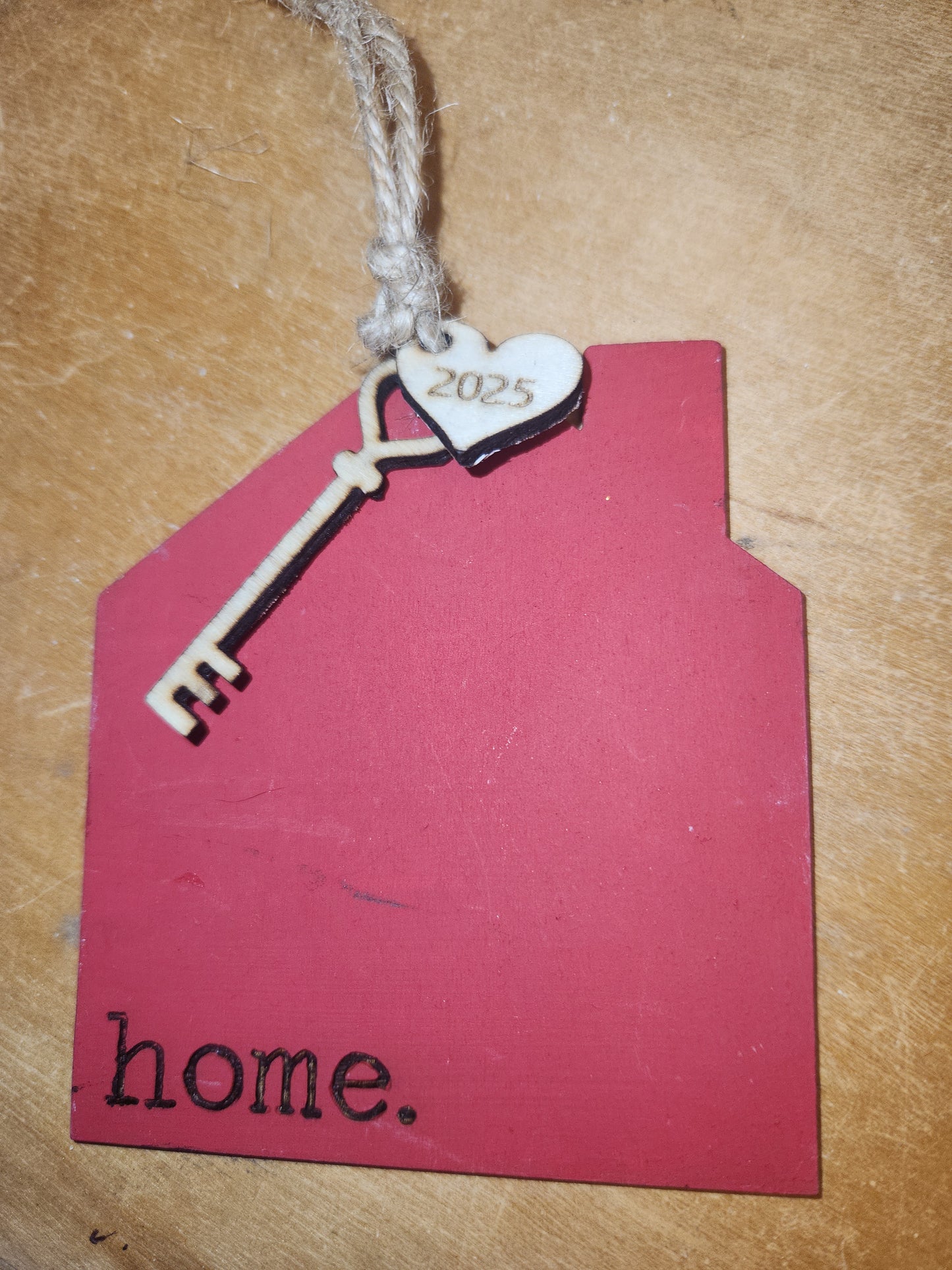 Custom Order Ornament Wooden New House