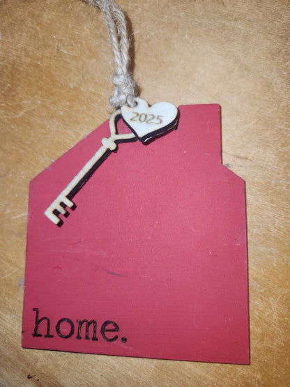 Custom Order Ornament Wooden New House