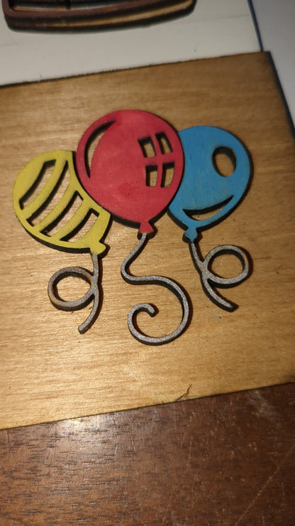 Birthday Kit for Interchangeable arch or rectangle frame. FRAME SOLD SEPARATELY