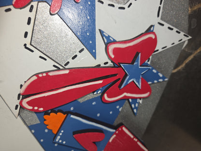 Patriotic Memorial Day 4th of July Insert for Envelope Door Sign *sign sold seperately* ei49