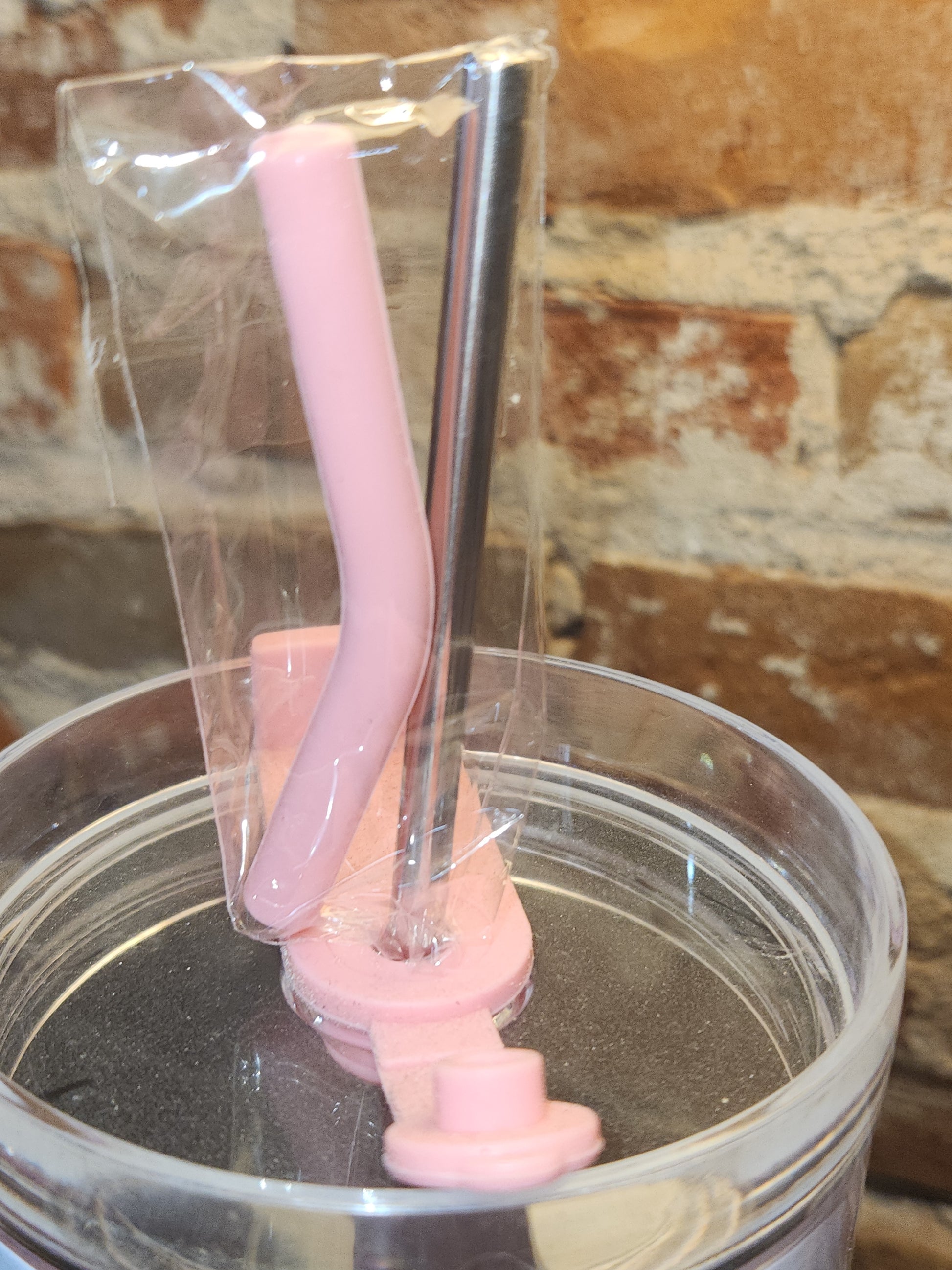 Custom Order 40 oz Traveler Tumbler Ombre Multicolor Unicorn Pink Handle and Top